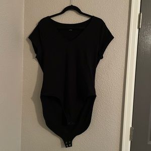 Black Old Navy v-Neck Bodysuit Short Sleeve Size XL Worn Once